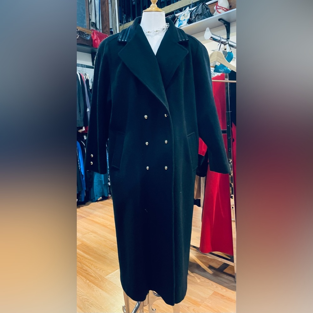 Fen-nelli long wool vintage coat
